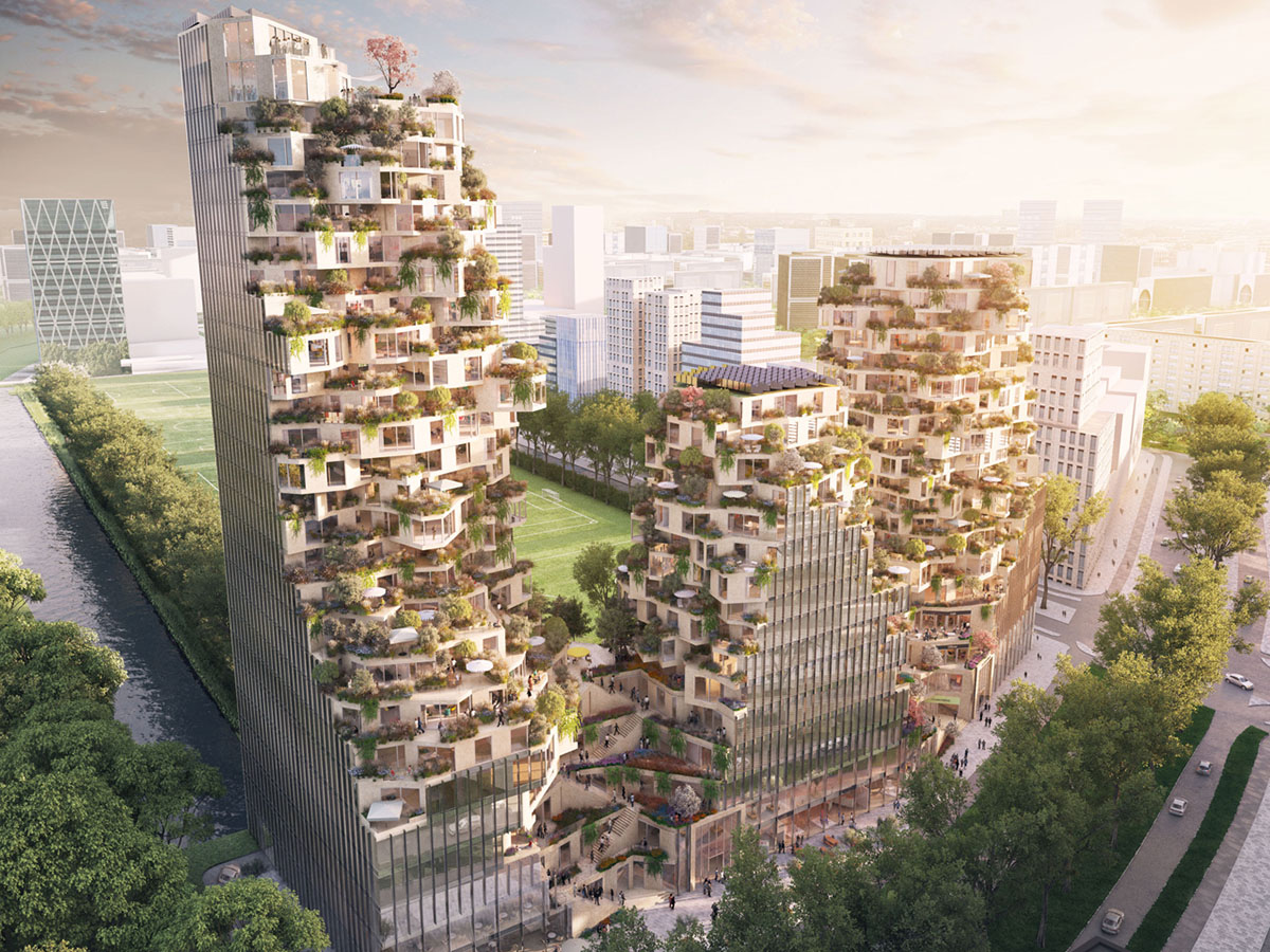 MVRDV defines a new complexity for the new competition proposal in Zuidas Business District
