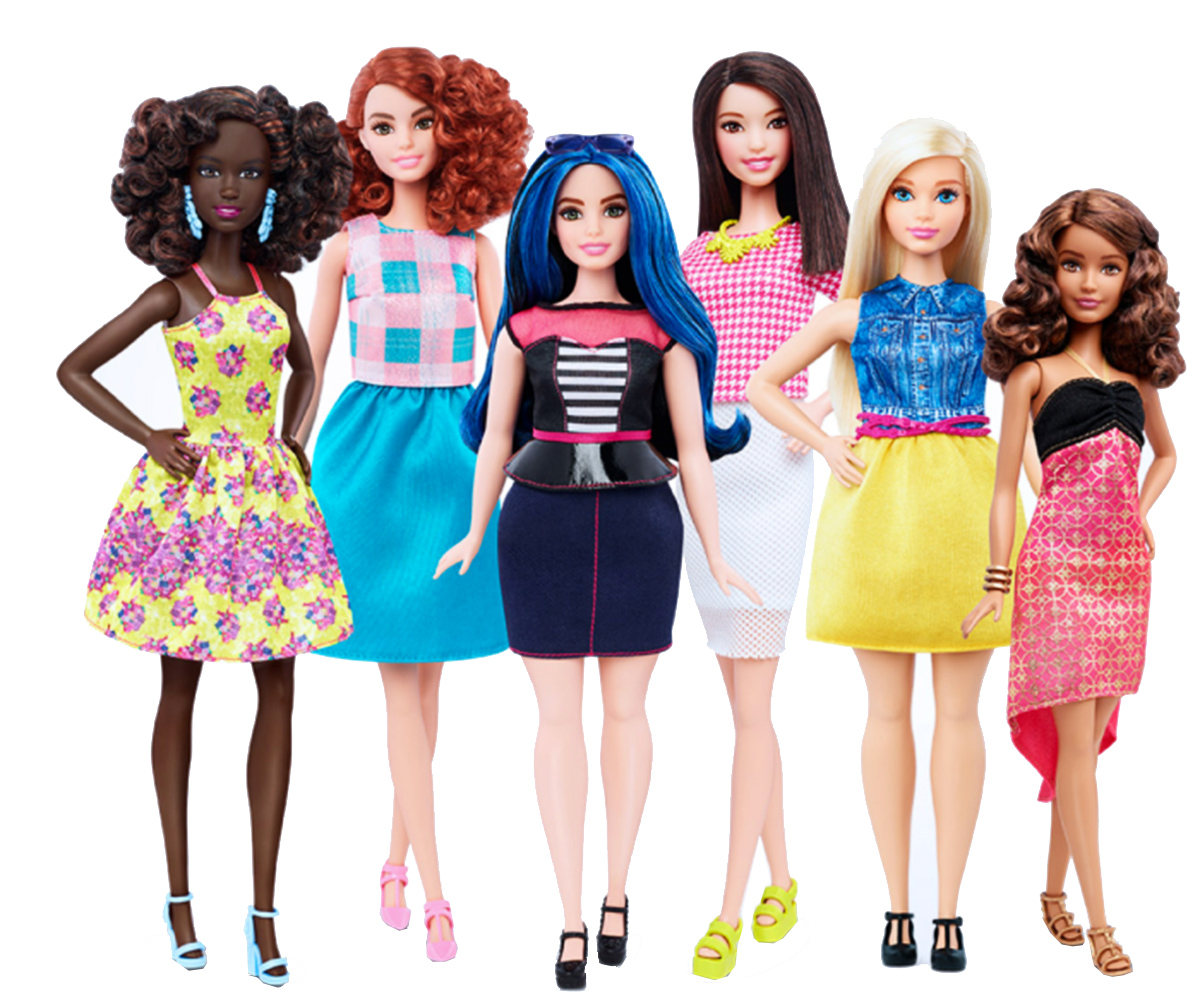 New Barbie toys present 23 new looks with different body, skin tones