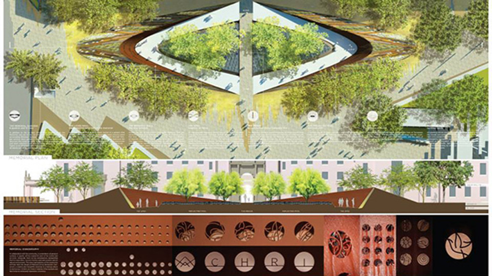 A new proposed design for a Jan. 8 memorial in 2015