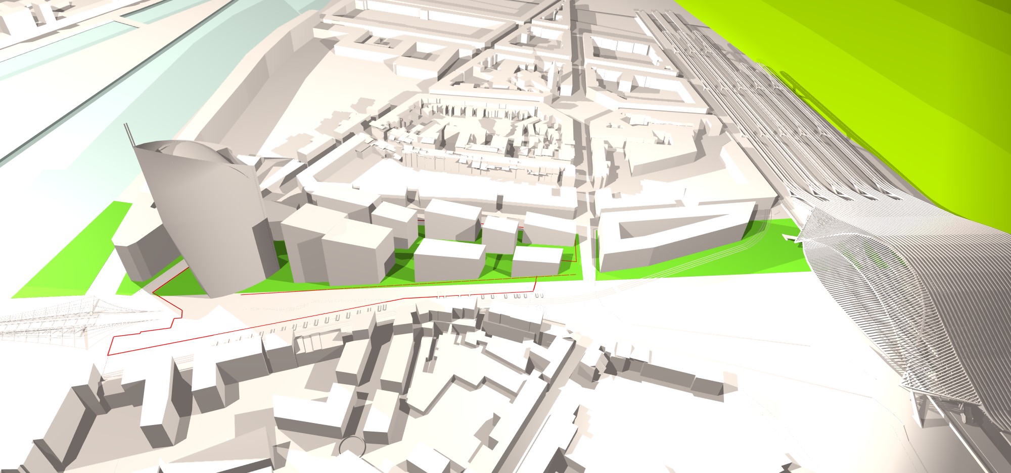 A2M, Bureau Greish, Jaspers & Eyers win competition for the city of Liège: ’’Paradis Express’’