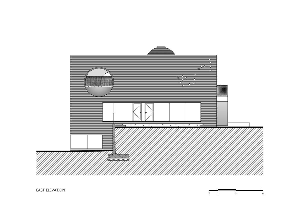 Moon Hoon Architects completed ’’Two Moon’’: a multi use building comprises two-segmented pieces