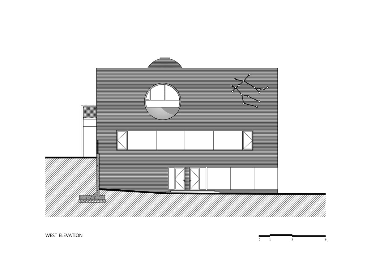 Moon Hoon Architects completed ’’Two Moon’’: a multi use building comprises two-segmented pieces