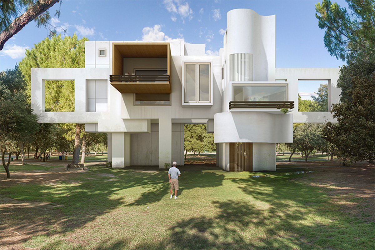 Dionisio González designs new sustainable architecture series that are complex in their layers