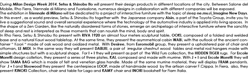 SS Ito - Milano Design Week 2014