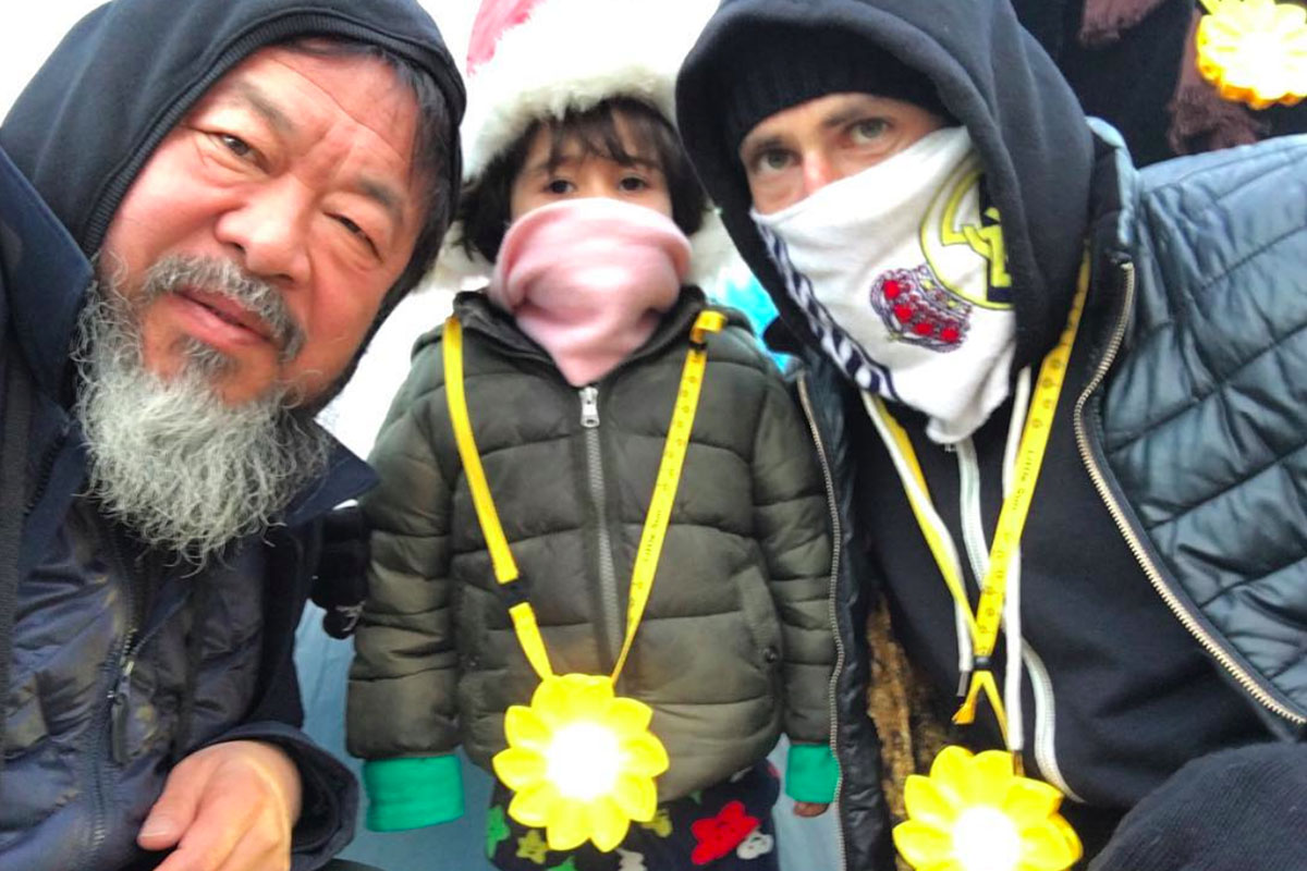 Ai Weiwei documents the plight of refugees from the Greek island on social media