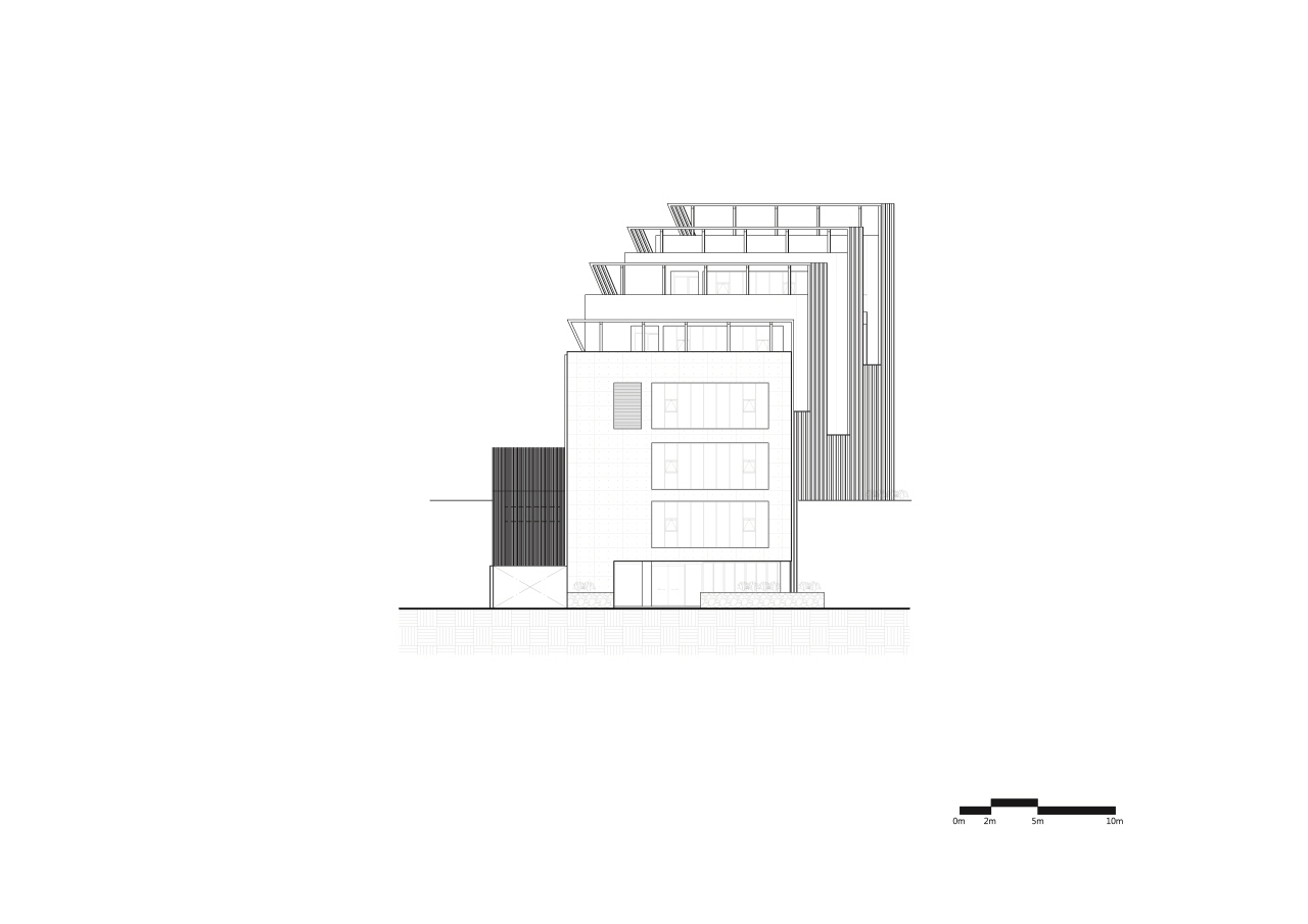 The Happiness Foundation shows elegancy of concrete in its own environment by The_System Lab