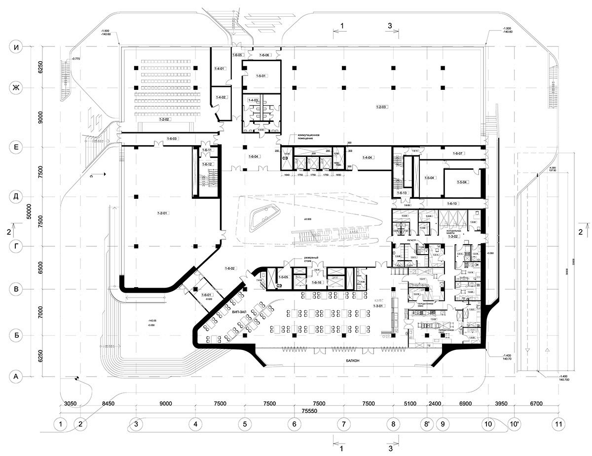 Zaha Hadid overlaps multiple plates in Moscow’s Dominion Office Building