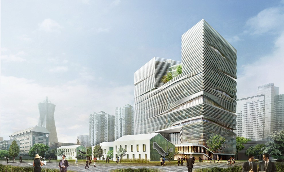 Zhejiang Printing Group Headquarters Building’s construction begins in 2015 designed by LYCS