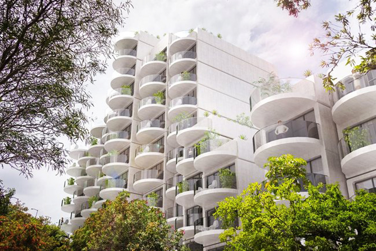 LAVA plans a modern makeover for the brutalist landmark by just adding  curved balconies