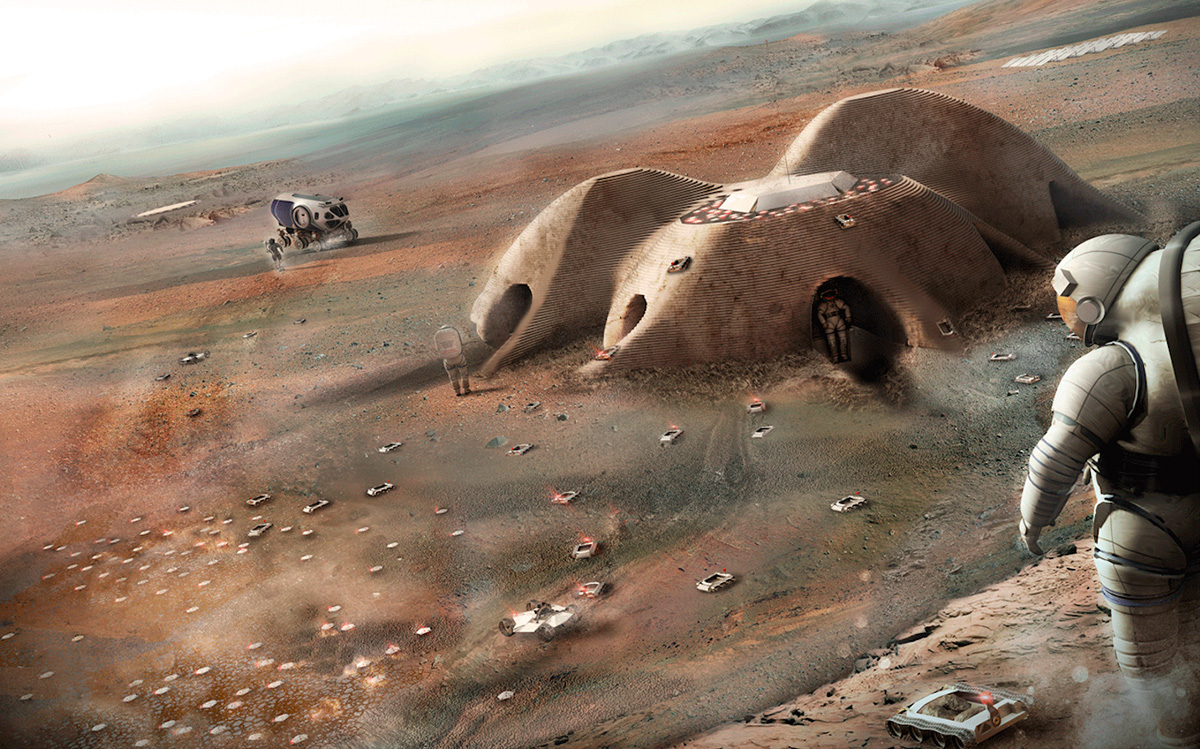 Foster+Partners proposes a modular habitat in Mars for 3D Printed Habitat Challenge
