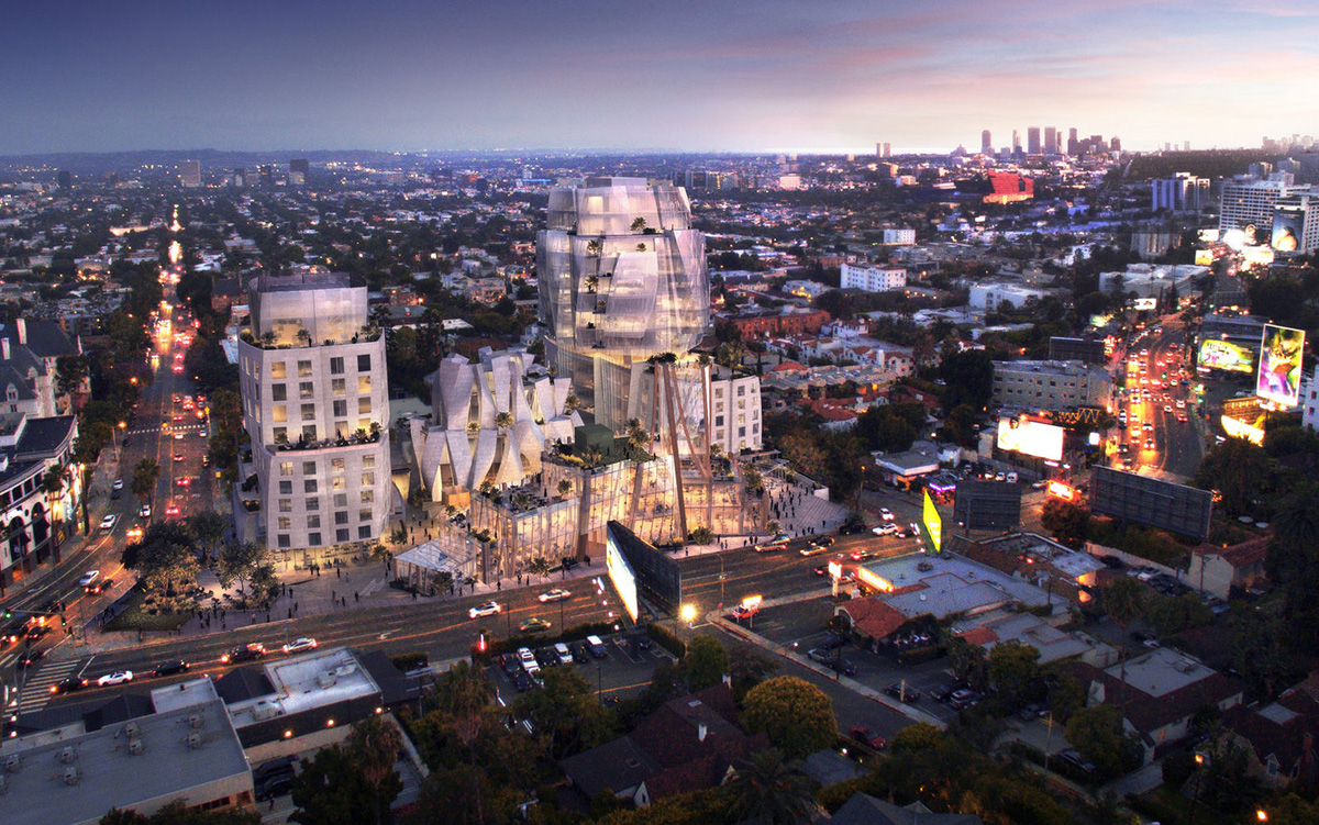 Frank Gehry unveiled 8150 Sunset Boulevard