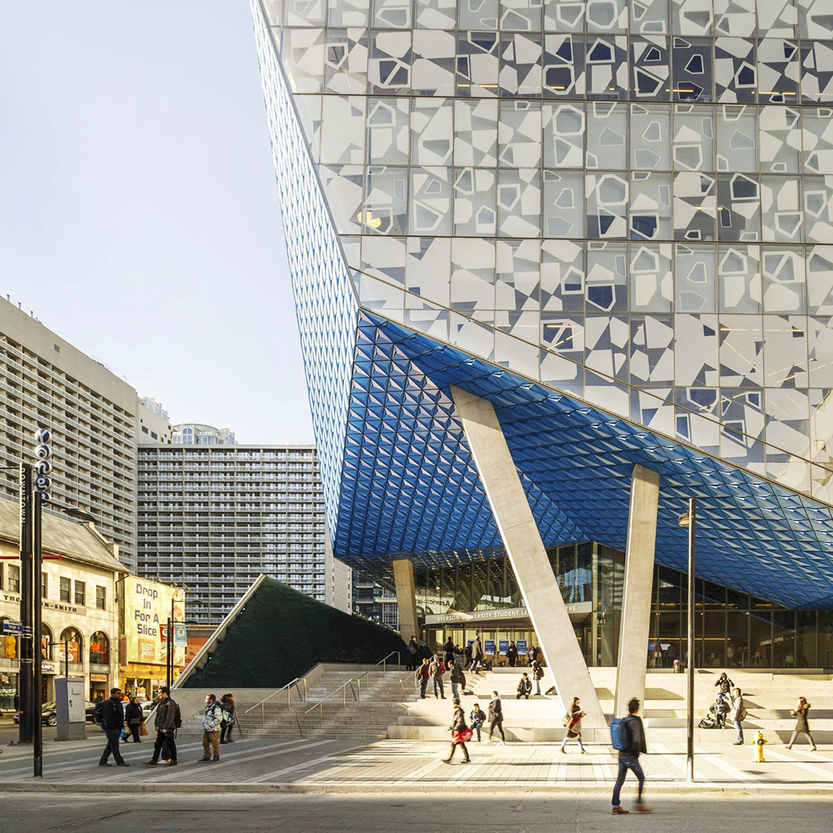 Sn&oslash;hetta&rsquo;s crystallized-sculptural building is a new gathering space for students in Toronto