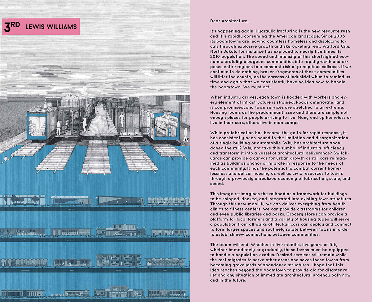 ’’Dear Architecture’’ Winners briefly touch upon many critical issues for architecture profession