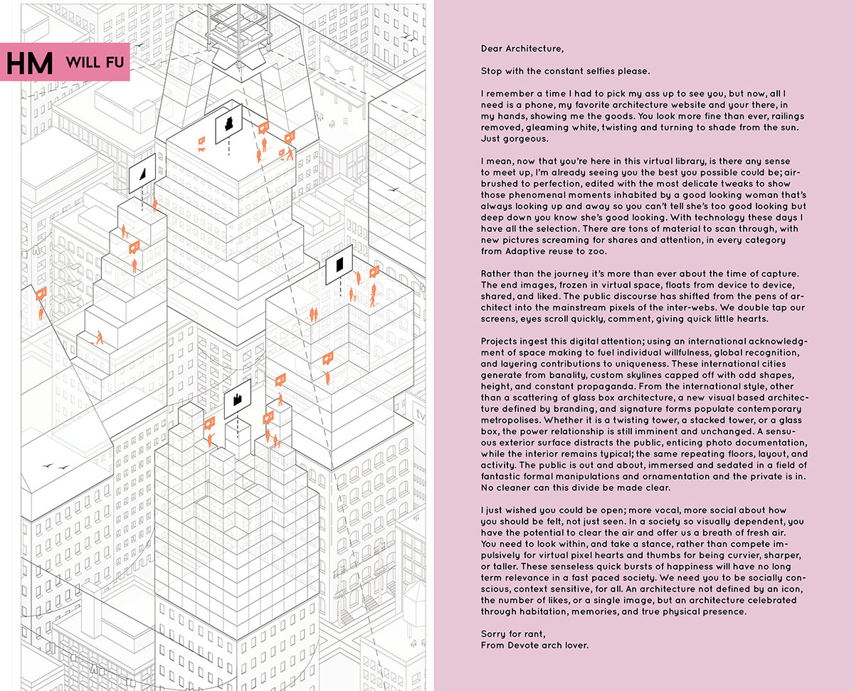 ’’Dear Architecture’’ Winners briefly touch upon many critical issues for architecture profession