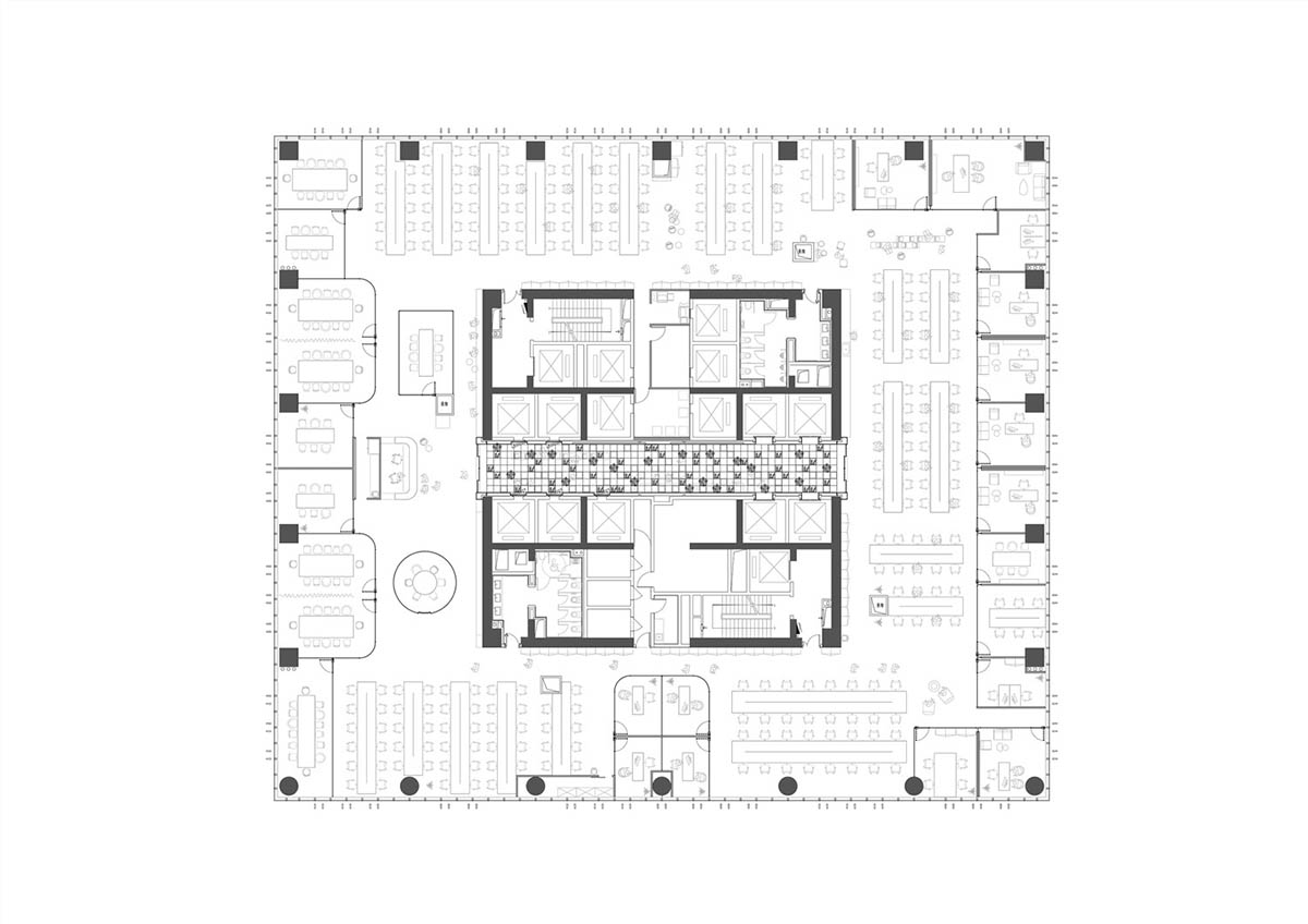 LLLab designs transparent bubbles to integrate Chinese working hierarchy for LEO office in Shanghai