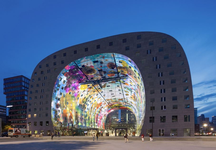 Markthal Rotterdam Opens Today:A mix of housing and market