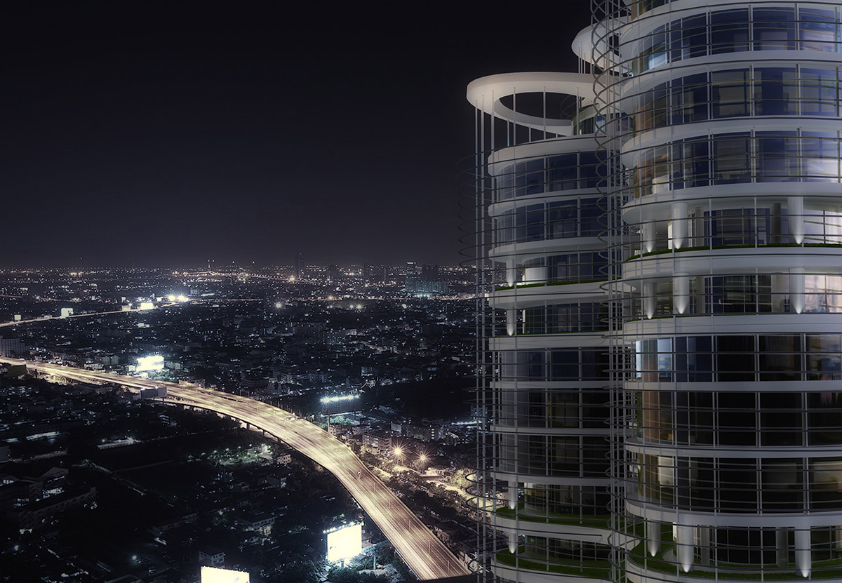 A new circular mixed-used towers will rise in Arbil designed by 4M Architecture
