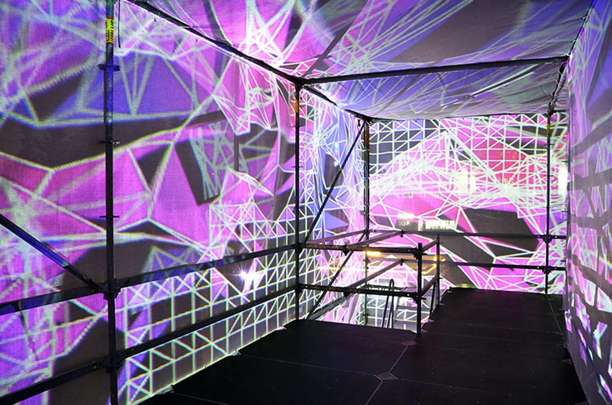 Unstable installs a temporary pavilion ’P-Cube’ at the center of VDNKh Park in Moscow