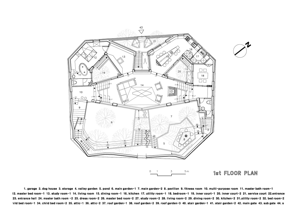 ’’Hwa Hun’’ is a representation of Topographic architecture that refers to irregular form of site