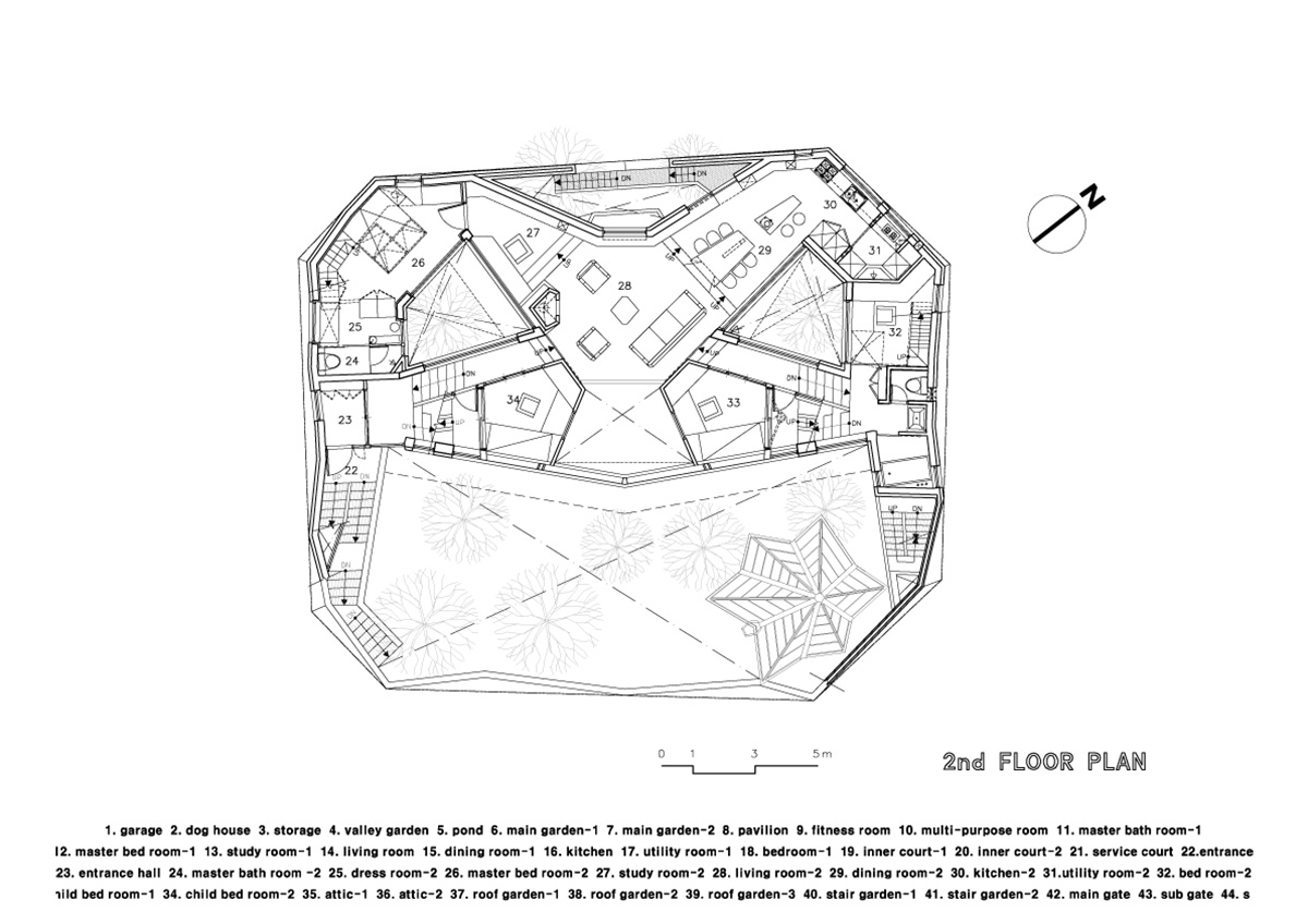 ’’Hwa Hun’’ is a representation of Topographic architecture that refers to irregular form of site