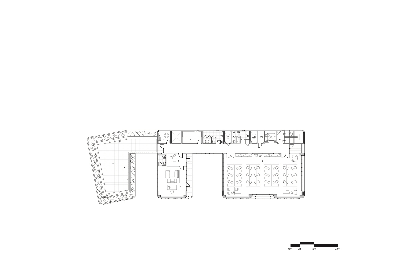 The Happiness Foundation shows elegancy of concrete in its own environment by The_System Lab