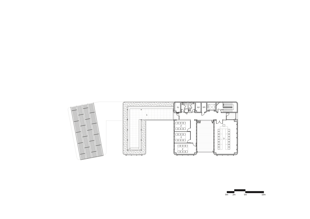 The Happiness Foundation shows elegancy of concrete in its own environment by The_System Lab