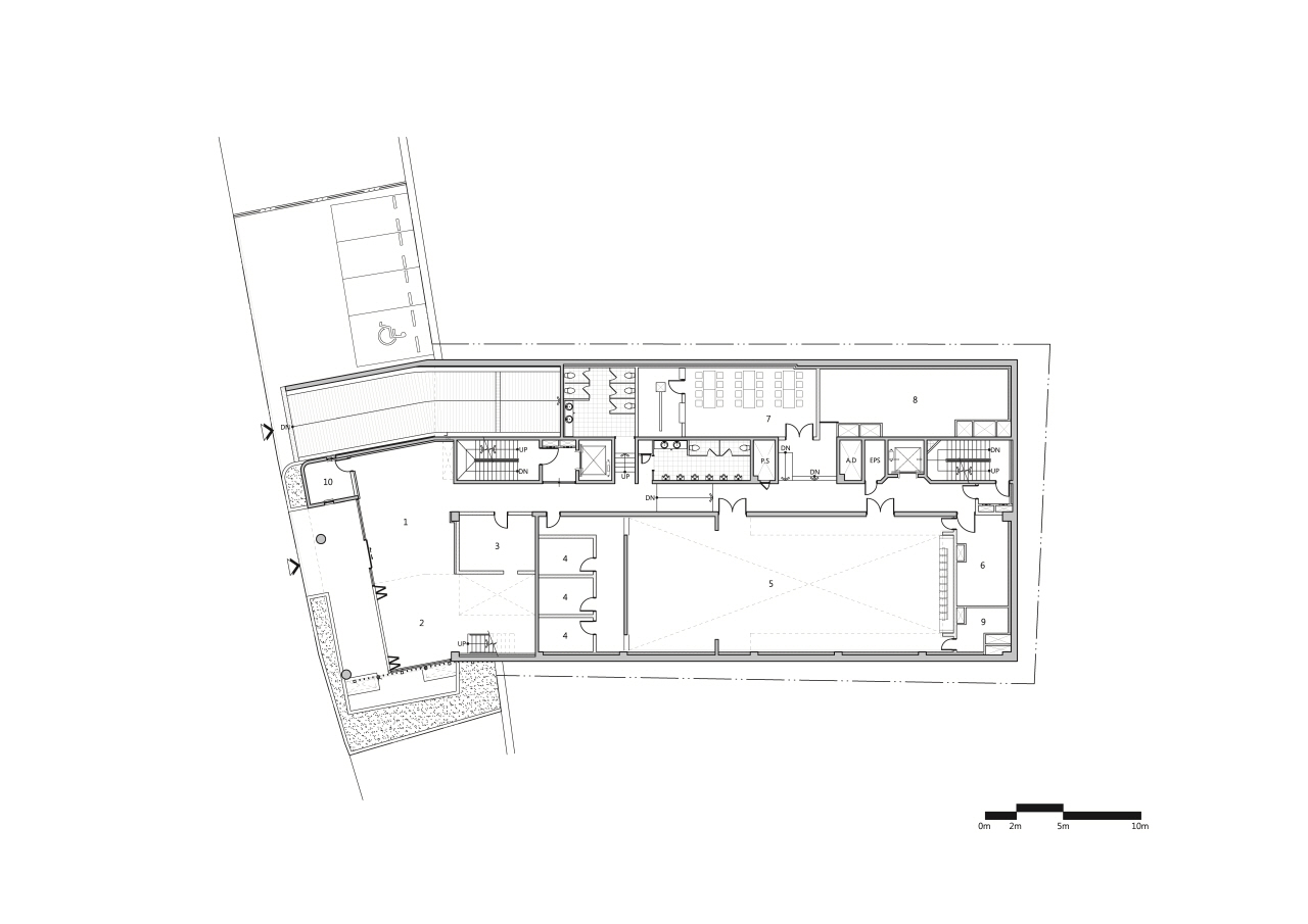 The Happiness Foundation shows elegancy of concrete in its own environment by The_System Lab