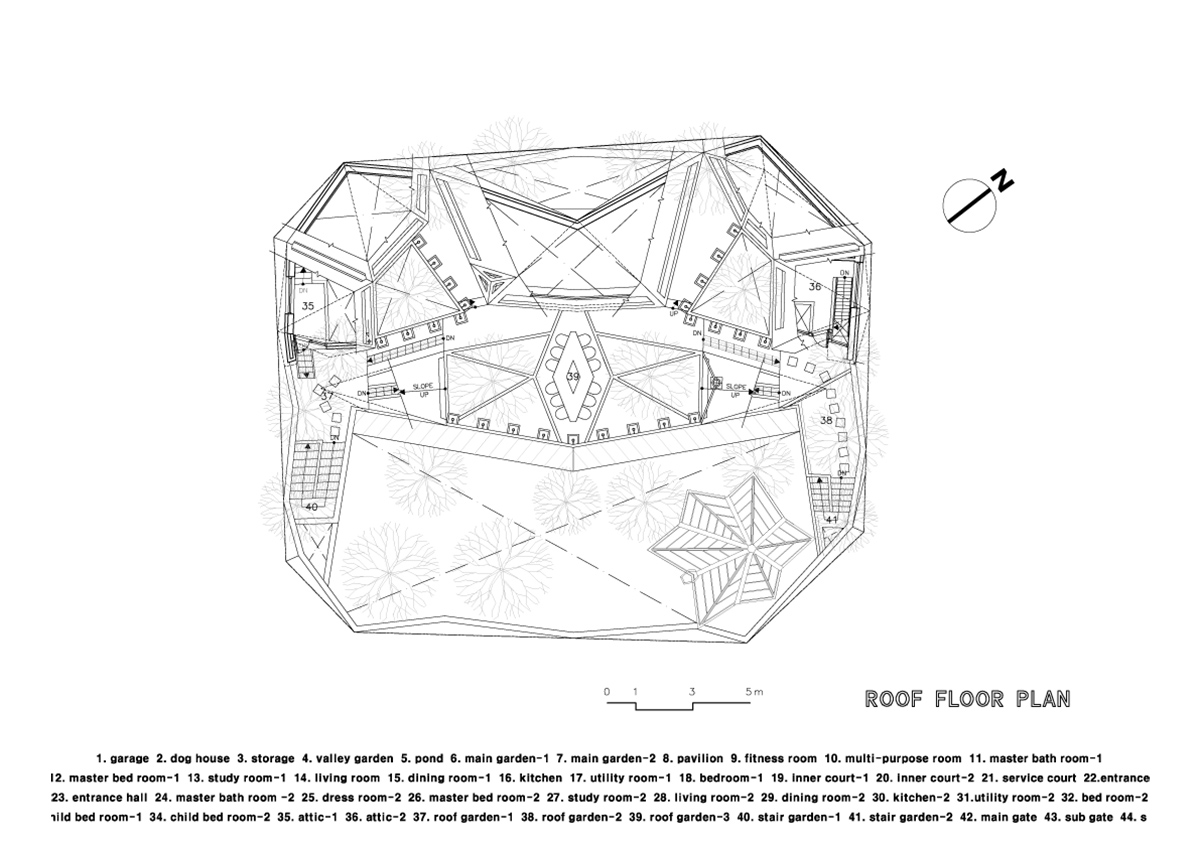 ’’Hwa Hun’’ is a representation of Topographic architecture that refers to irregular form of site