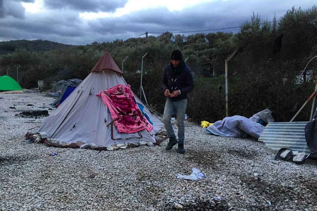 Ai Weiwei documents the plight of refugees from the Greek island on social media