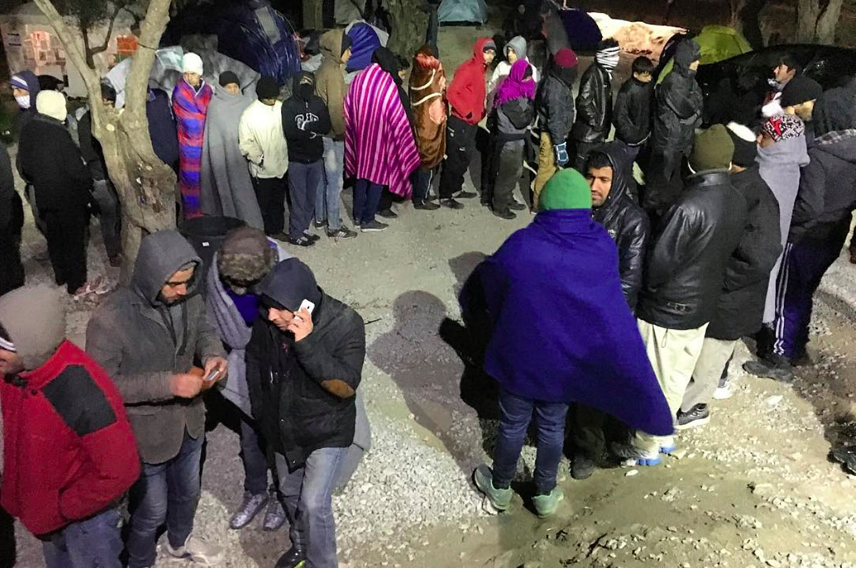 Ai Weiwei documents the plight of refugees from the Greek island on social media