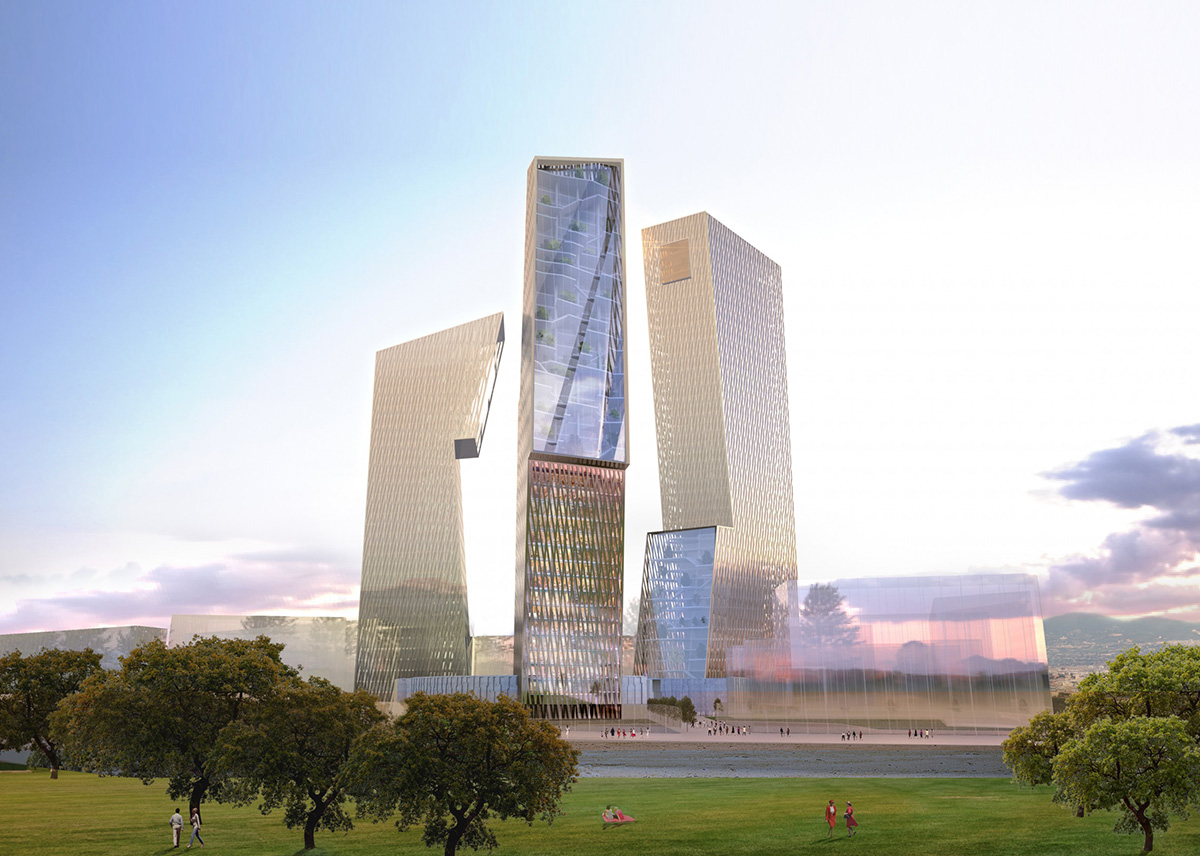 Daniel Libeskind’s new ’’Tor Di Valle Roma’’ crystallizes the interiors with varied forms