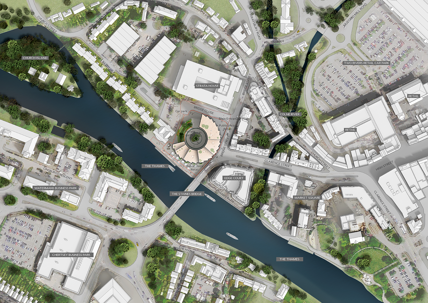 Staines Upon Thames residential development by Architects of Invention