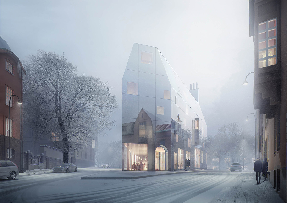 ’’Spegelhuset’’ will be the first ’’mirrored’’ public building designed by Utopia