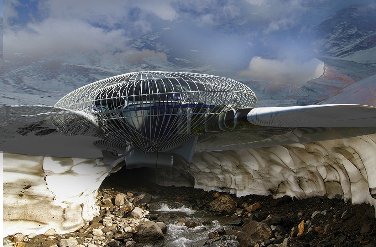 Margot Krasojevic designed The Artificial Snow Cave Hut, Emergency Shelter for Nepal