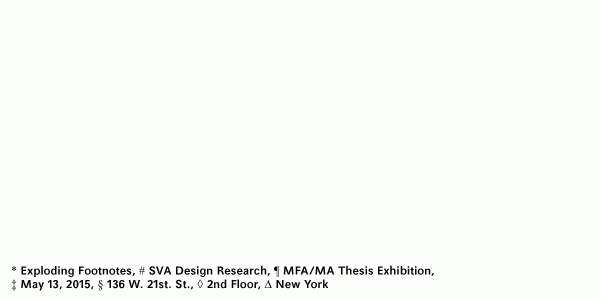 Exploding Footnotes:Design Research in Action