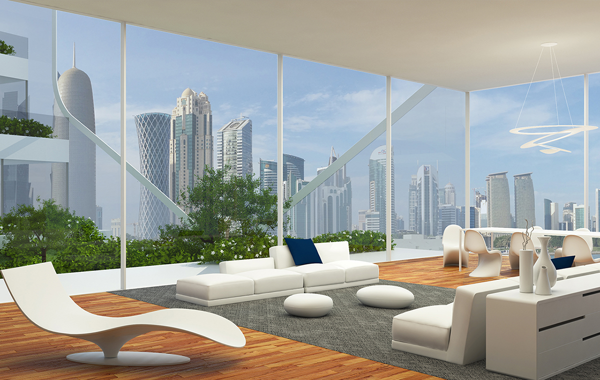 Luca Curci Architects designed a Vertical City that floats in the water