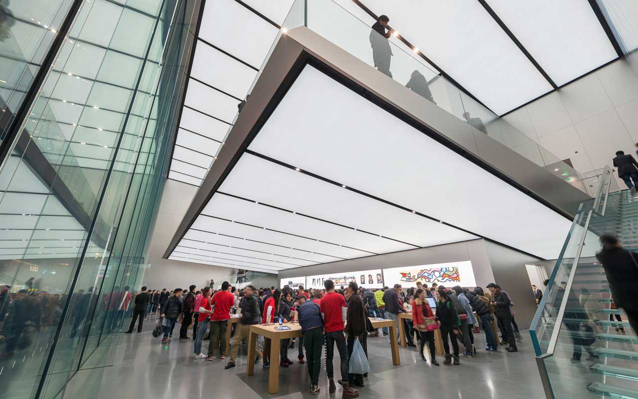Foster+Partners completes Apple store in Hangzhou,China