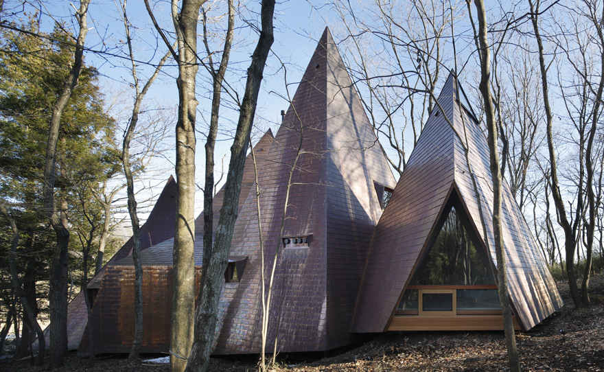 Triangular Residential Structures ’’Nasu Tepee’’ designed by Hiroshi Nakamura
