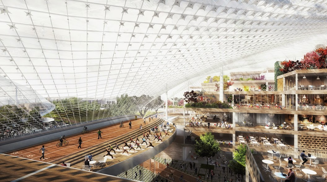 New Visuals of Google Headquarters revealed-designed by BIG&Thomas Heatherwick