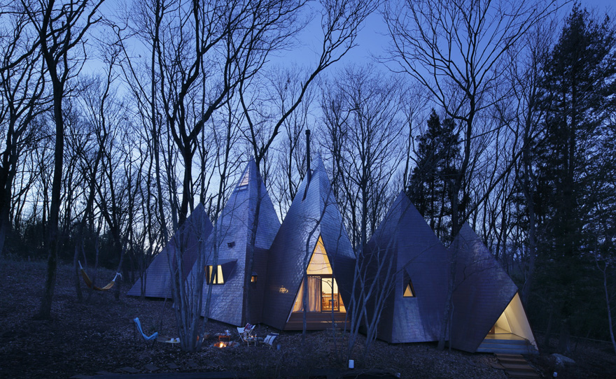 Triangular Residential Structures ’’Nasu Tepee’’ designed by Hiroshi Nakamura