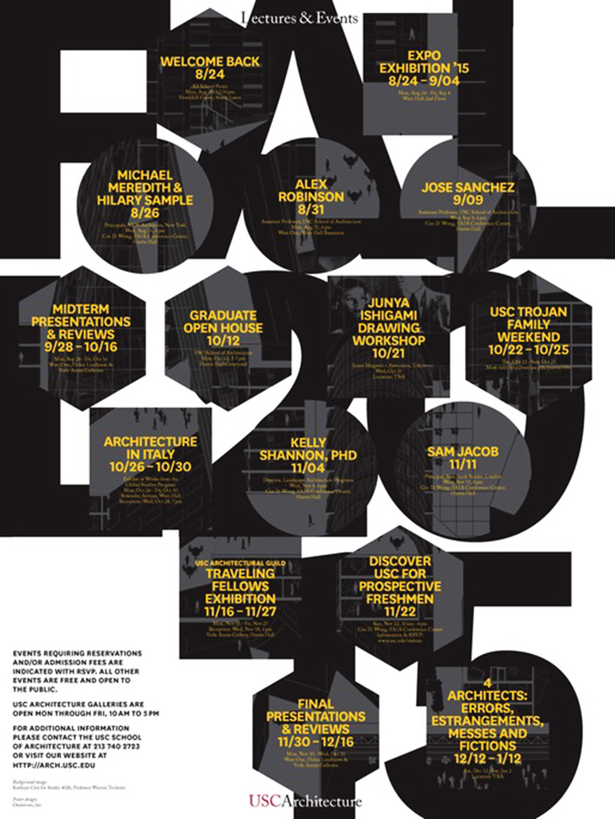 USC Fall 2015 Lecture Series Kicks Off on 8/26