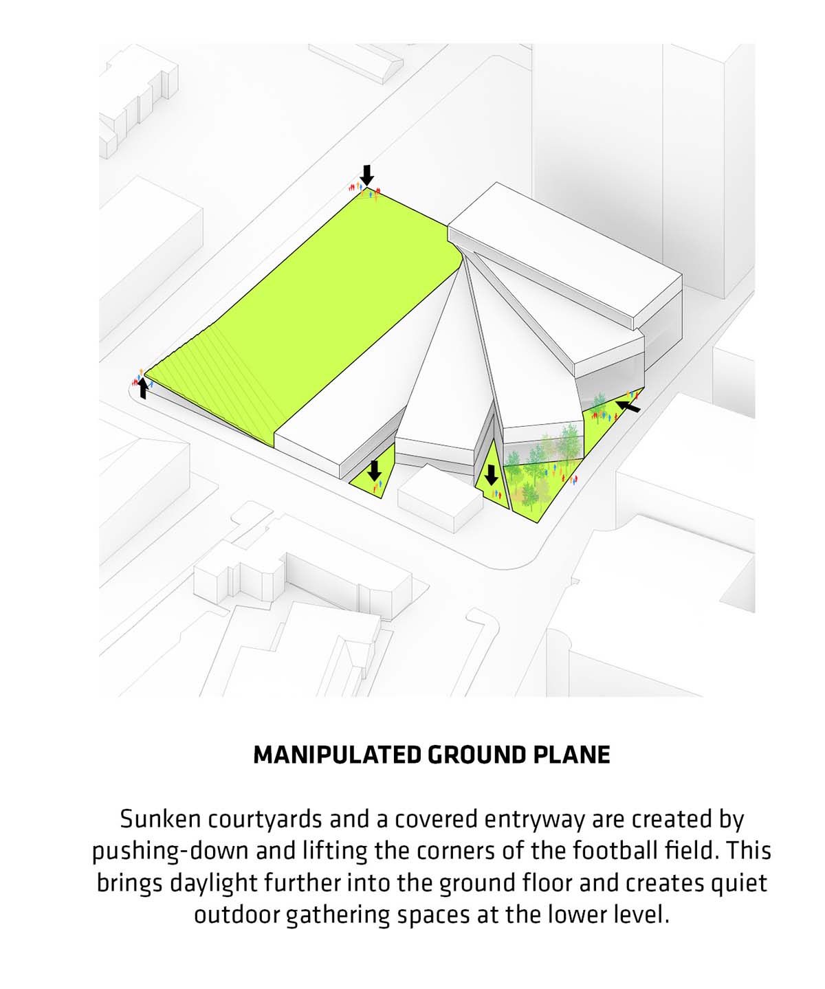 BIG creates shifting platforms with elevated green terraces for Wilson Secondary School in Virginia