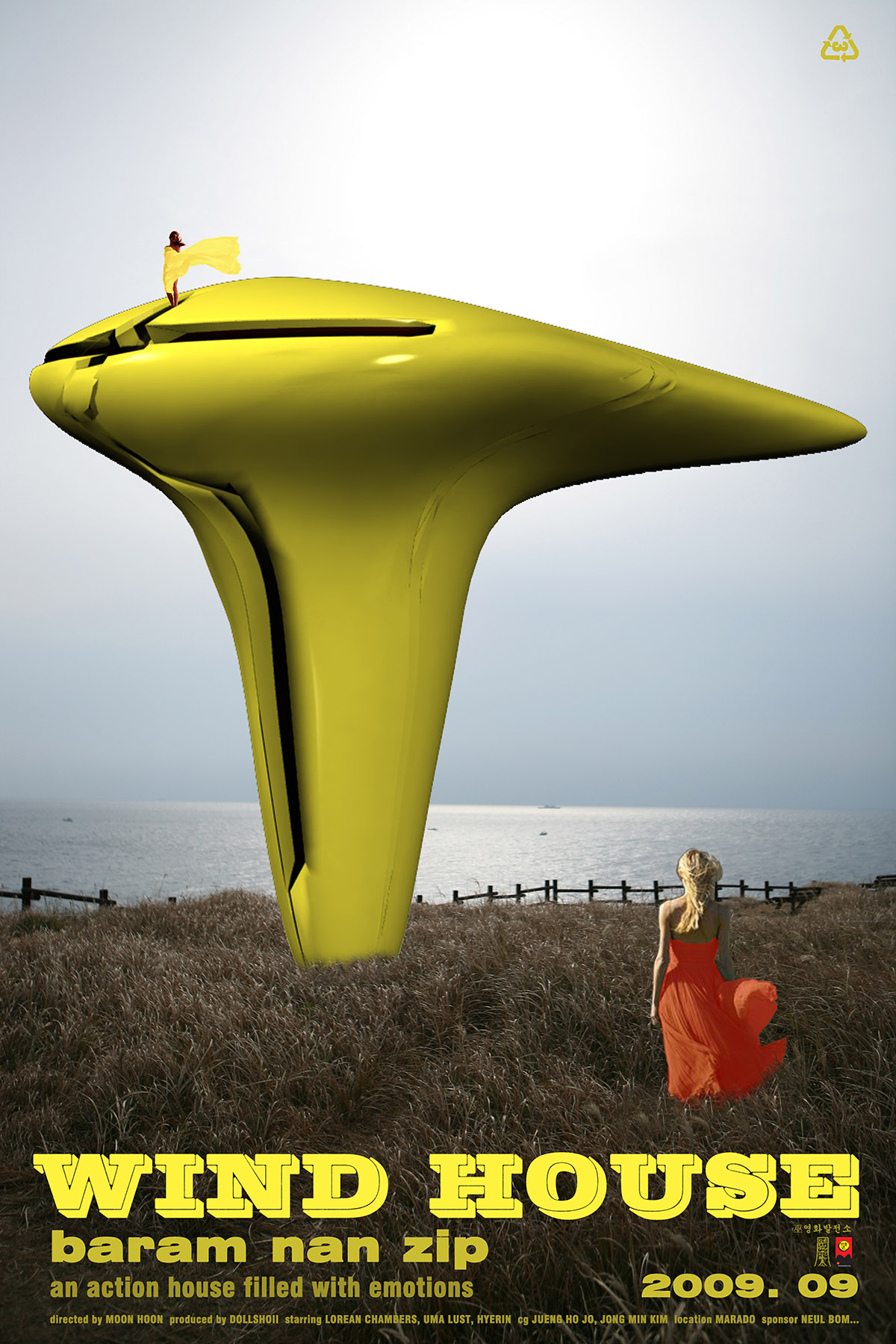 Moon Hoon puts a weird ’’avant-garde’’ piece on wind houses hovering on Jeju Island