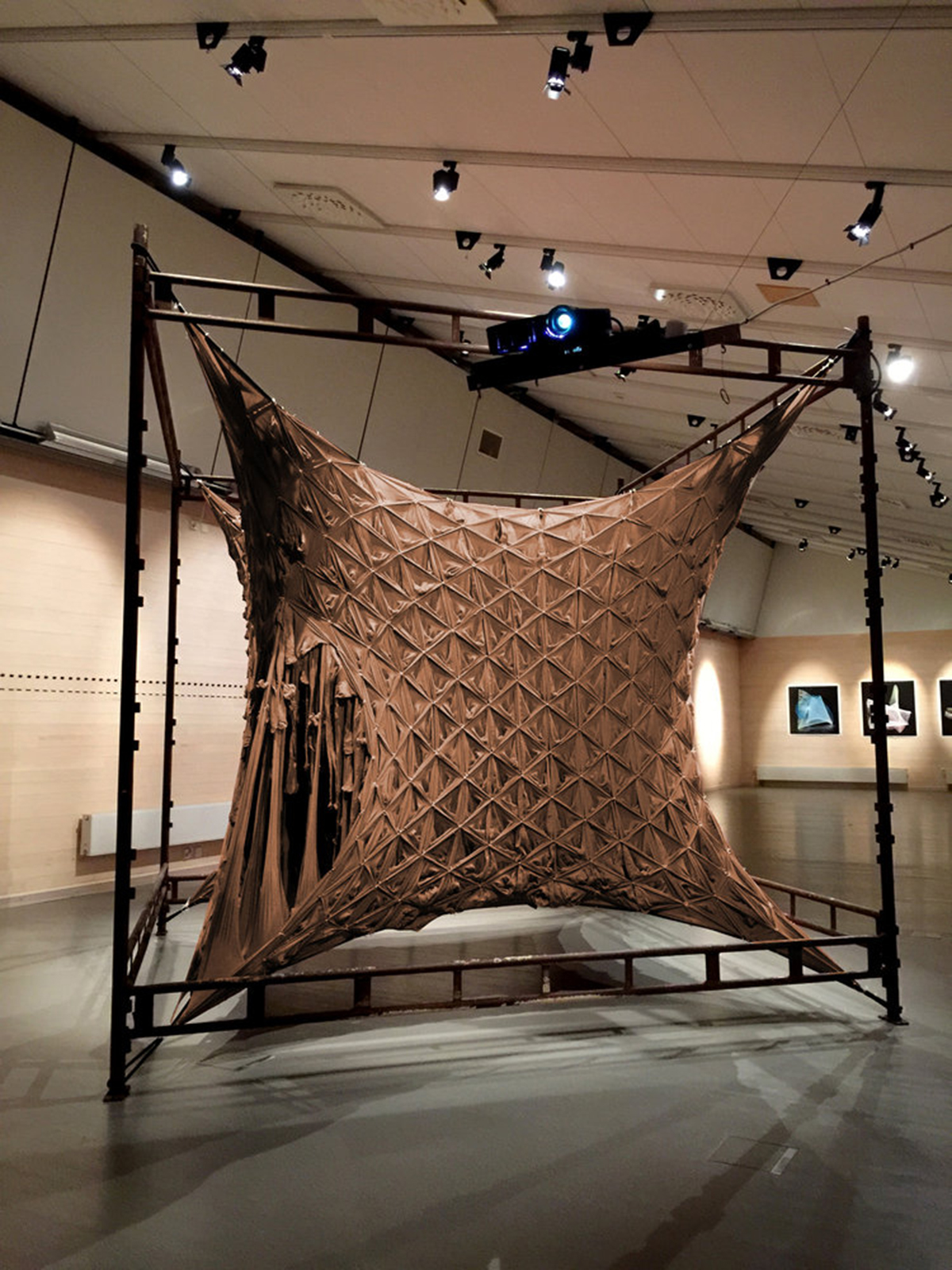 Skin designed by NEON criticizes modernist architecture over a handmade sculpture