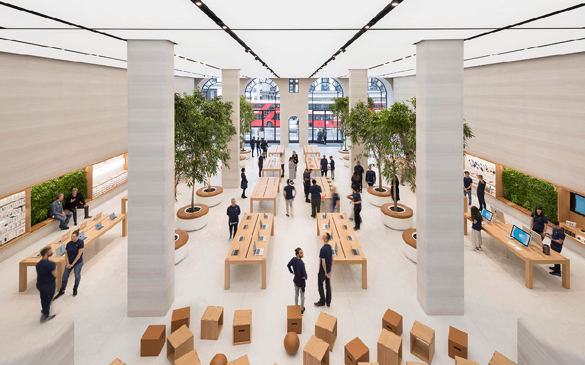 Foster+Partners reimagines new Apple Store in London by combining old and new elements