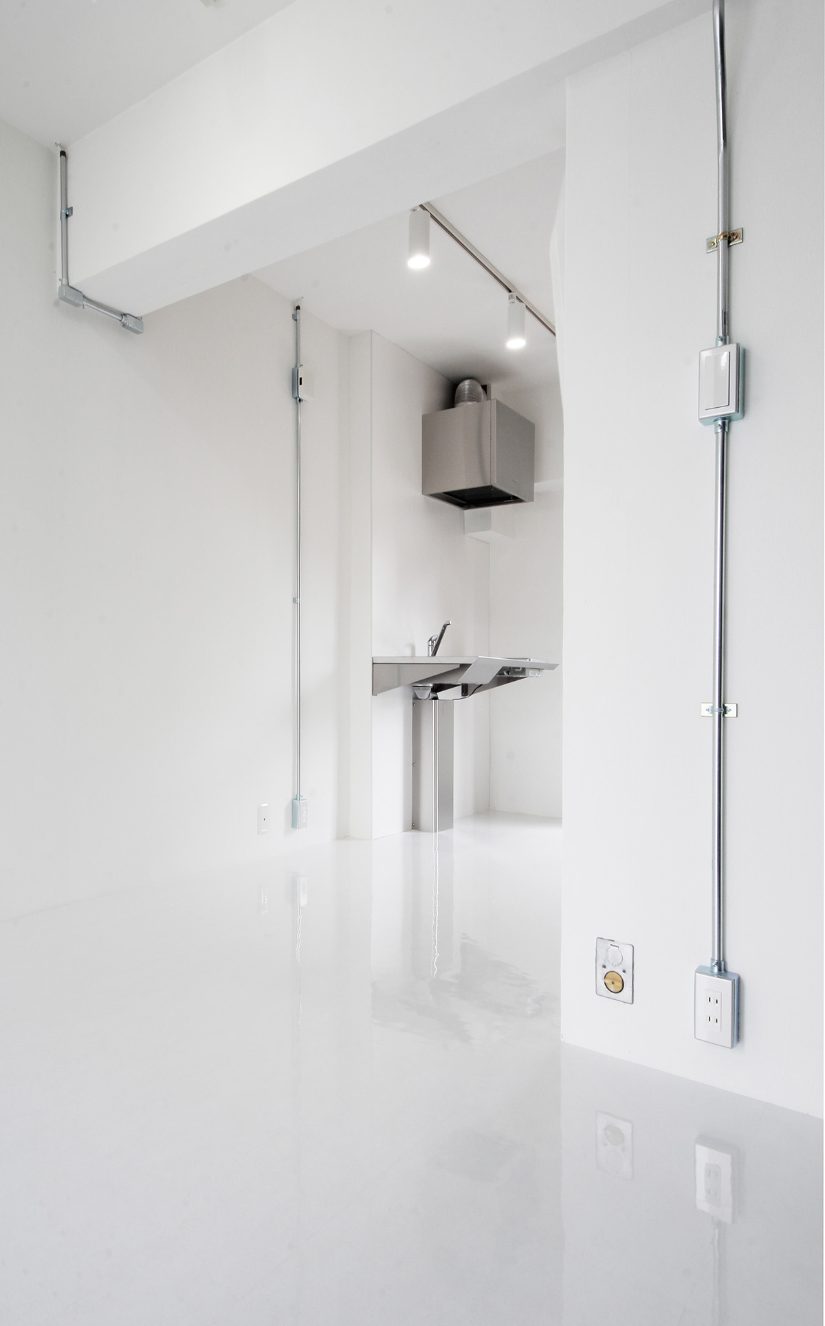 Jun Murata renovates small room of collective housing in Osaka with minimal green fixtures