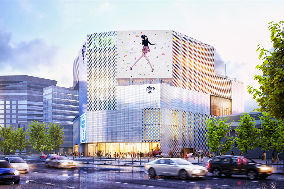 MVRDV’s pearlescent M-Cube shopping centre nears completion in Beijing