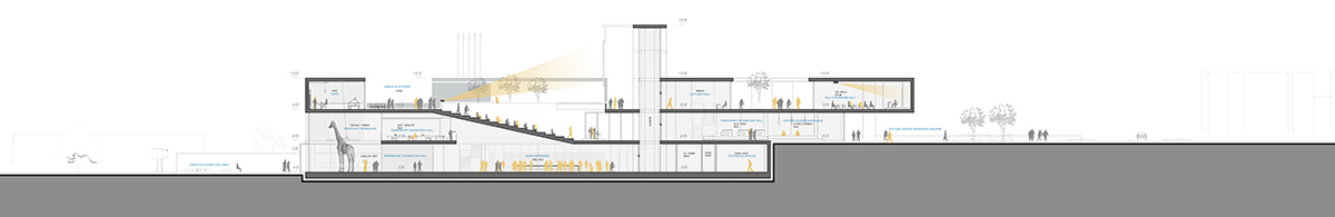Fragmented blocks for &Ccedil;aycuma Science Center preserve the green fabric designed by ONZ Architects