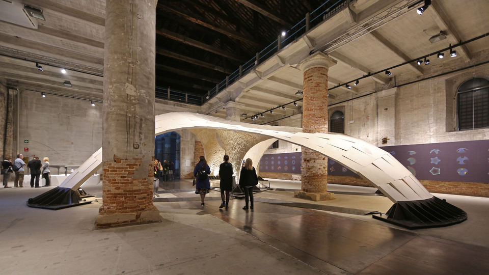 Armadillo Vault by ETH Zurich is searching for new elegant structural forms at the Venice Biennale