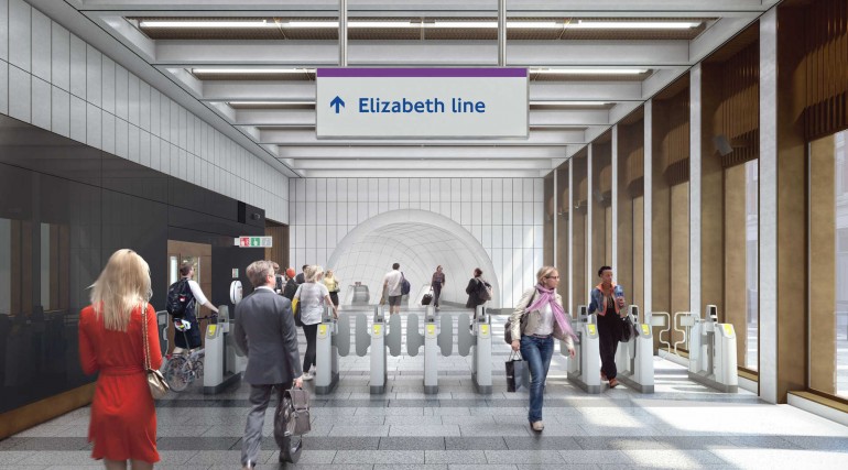 Crossrail unveils new images of Elizabeth line stations set to open in 2018